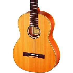 R131l Ortega Family Series Pro Left-handed Classical Guitar Satin Natural