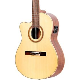 Rce138-t4-l Ortega Family Series Pro Thinline Acoustic Electric Nylon Guitar