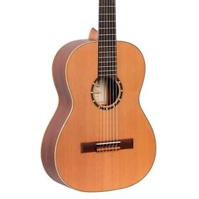 R122-7-8-l Ortega Family Series R122-7/8-l 7/8 Size Classical Guitar Natural Matte