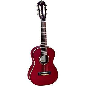 R121-1 Ortega R121-1/4wr Family Series 1/4 Size Classical Guitar Trans Wine Red 0.25