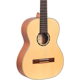 R121-7 Ortega R121-7/8-l Family Series 7/8 Size Classical Guitar Natural Matte