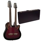 Cse225 Ova-cse225-rrb-case Ovation Celebrity Double Neck Ruby Red Burst Case
