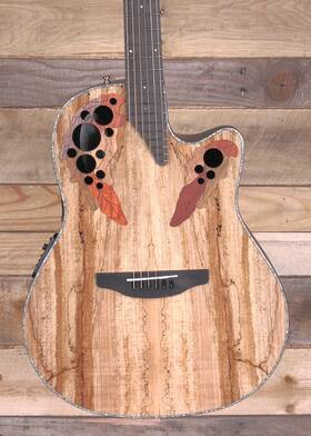 Ovation 046662285337 Celebrity Elite Plus Ce44p Mid Cutaway Acoustic/electric Guitar Natural