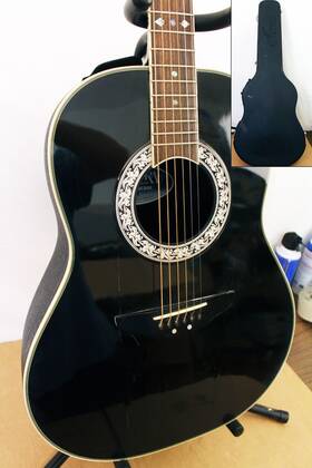 1312d Ovation Acoustic Ultra Deluxe Balladeer 1612 - Deepbowl Hardshell Case