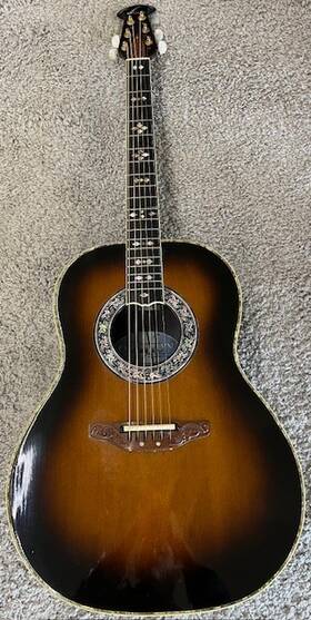 1619 Ovation Case 1970s Vintage Custom Legend Stereo Acoustic/electric Guitar Without Hsc