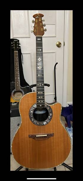 1669 Ovation 1982 Custom Legend Model Acoustic-electric Guitar Cutaway With Ohsc