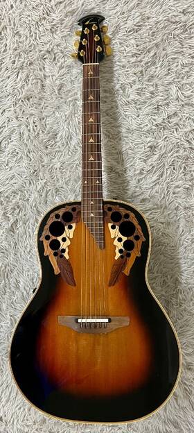 Ovation 1718 Case Usa Made 1996 Elite 1718 Electric/acoustic Guitar Exc. Condition - Ohsc