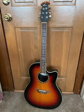 2171 Ovation Ultra Contour 6 String Acoustic Electric Guitar Read