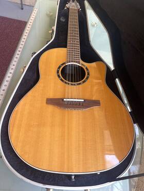 6751lx Ovation Standard Balladeer 6751 Lx 12 String Acoustic Electric Guitar W Case Exc