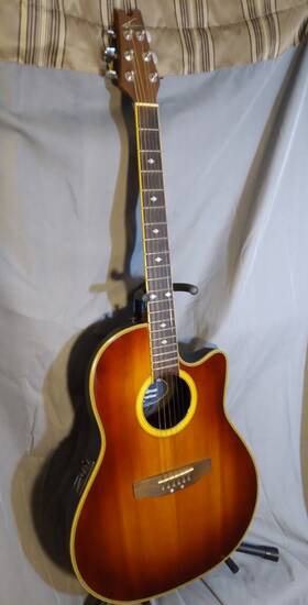Ae38 Ovation Minty Rh Applause By Mid-depth Acoustic-electric Guitar - 1992