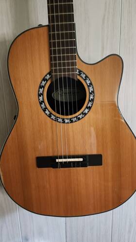 Ax-4-g Ovation 1773 Natural Pro Series Nylon String Acoustic Electric