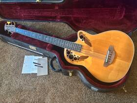 B5768 Ovation Elite 5 String Acoustic Electric Bass Guitar 1995-1997