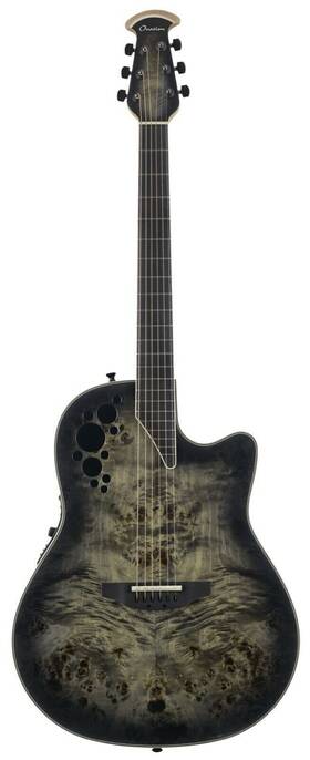 C2078axp2-pb Ovation Exoticwood Elite Acoustic Guitar Dark Burst Exotic Poplar -