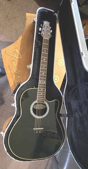Cco57 Ovation Celebrity Acoustic Electric Guitar Great Condition Prosetup Case