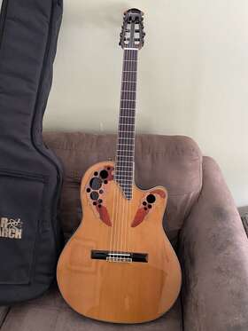 Ce44c-4-ag Ovation Ce44ce Classical Guitar Model - Perfect Mint Condition With Gig Bag