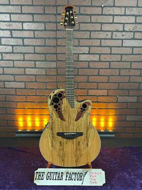 Ce44psm-1217-u Ovation Celebrity Elite Plus Ce44p-sm Mid-depth Acoustic-electric Guitar - Na