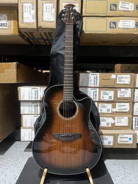 Ovation Cs24p-ablkw-g Celebrity Exotic Selection Acoustic-electric Guitar-black
