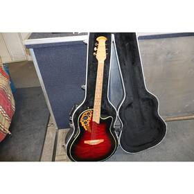 Cs347 Ovation Celebrity Acoustic Electric Guitar Red