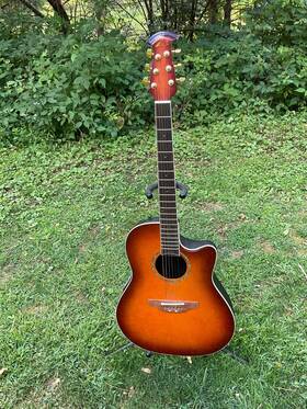 Gc28 Ovation Celebrity Sunburst Acoustic Electric Guitar