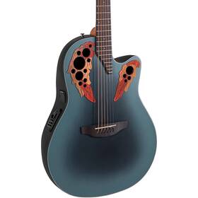 Ov533.127 Ovation .ov533.127 Ce44 Celebrity Elite Mid-depth Acoustic-electric Guitar Reverse Bl Burst