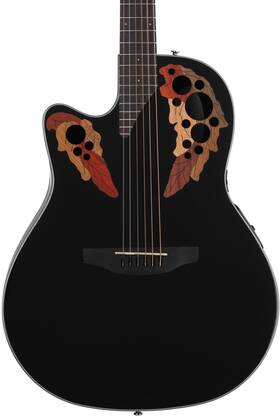 Ov533.129 Ovation .ov533.129 Elite Celebrity Mid-depth Left-handed Acoustic-electric Guitar - Black