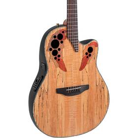 Ce44p-sm-g Ovation .ov533.221 Celebrity Elite Plus Mid-depth A/e Guitar Spalted Maple