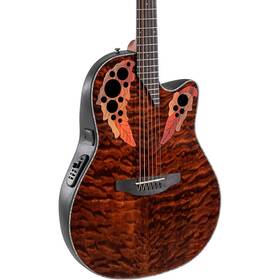 Ov533.227 Ovation .ov533.227 Ce44p Celebrity Elite Plus Mid-depth A/e Guitar Dark Tiger Eye