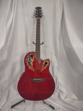 Ov533.244 Ovation .ov533.244 Celebrity Elite Super Shallow Without Hsc - Ruby Red Ce48-rr