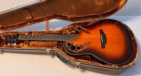Ov533.250 Ovation .ov533.250 Near Mint Ce48p Celebrity Acoustic-electric Guitar Koa Burst And Hard Case