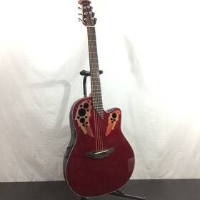 Ov533124 Ovation Ce-44 Celebrity Elite Mid-depth Acoustic-electric Guitar Ruby Red