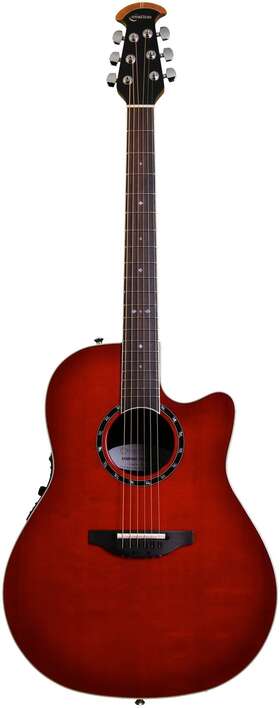 Ov551.103 Ovation .ov551.103 Timeless Balladeer Deep Contour Acoustic-electric Guitar - Cherry
