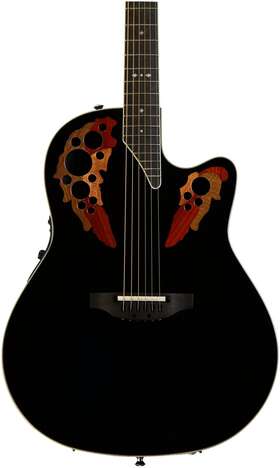 Ov553.107 Ovation .ov553.107 Timeless Elite Deep Contour Acoustic-electric Guitar - Black