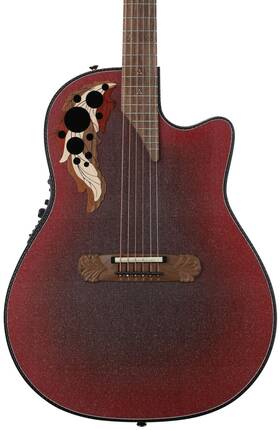 Ov583.504 Ovation .ov583.504 Adamas I Gt Cutaway Deep Contour Acoustic-electric Guitar - Reverse Red