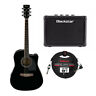 Pf15ecebk-k3 Ibanez Dreadnought Acoustic Electric Guitar With Fly Amp 663701810004