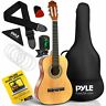 Pgacls40 Pyle Classical Acoustic Linden Wood Guitar With Gig Bag Tuner