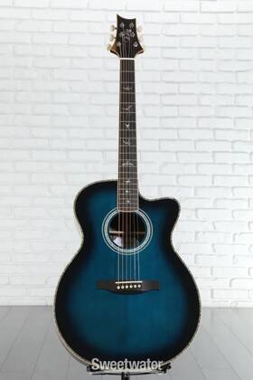 116410 Prs Cb Se A60 Angelus Acoustic-electric Guitar - Cobalt Blue Burst