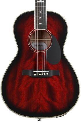 116413 Prs Fg Se P20 Parlor Acoustic-electric Guitar - Fire Red Burst