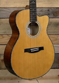 109635.bg Prs Se A50e Acoustic Electric Guitar Black Gold Burst With Case