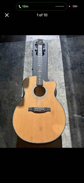 Prs Sea50eangbg Se A50 Angelus Acoustic-electric Guitar Black Gold Burst With Hard Case