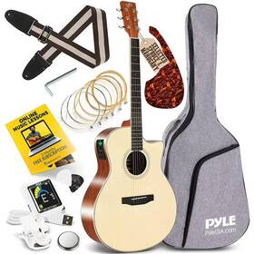 Pyle 842893136561 41ftft Inch 6-string Electric Acoustic Guitar Open Box