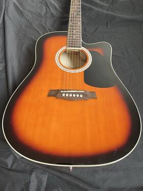 Pgacls82bk Pyle Acoustic Electric Guitar