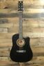 Ra-090 Ra090 Rogue Dreadnought Cutaway Guitar Black
