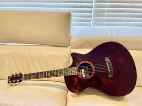 Bi-om1000nsc Rainsong Black Ice Wine Red Carbon Fiber Acoustic Electric Guitar