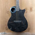 Rainsong Black Ice Om Carbon-fiber Offset Sdhole Acoustic Electric Guitar With Hsc