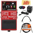 Rc-3 Boss Loop Station Bundle With Power Supply Instrument Cable Patch