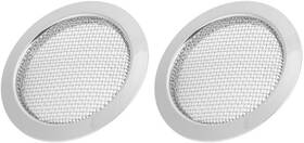 2-screens Recording King 2 Pcs Resonator Guitar Screen Sound Hole Cover Chrome Soundhole Insert 2.4 Inch