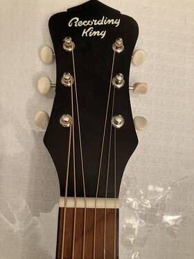 Ros-7e Recording King Dirty 37 Series Acoustic Electric Guitar. Great Cond