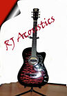Rja-ah100e Rj Acoustics Acoustic Electric Guitar Thin Body Cutaway For Beginners