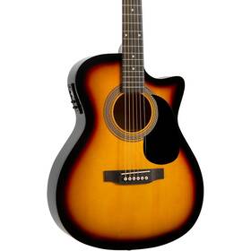 So-069-ra090t-cesn Rogue Ra-090 Concert Cutaway Acoustic-electric Guitar Sunburst