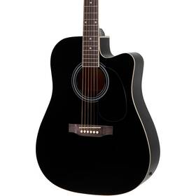 So-069-ra110d-cebk Rogue Ra-110d-ce Dreadnought Cutaway Acoustic-electric Guitar Black